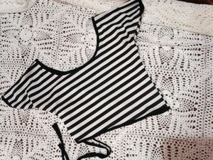 Black And White Lining Top