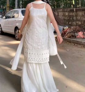 Cream/White Indian Dress