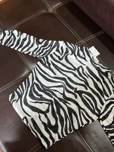 Zebra Print Crop Top