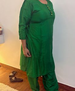 Green Kurta and Pant Set