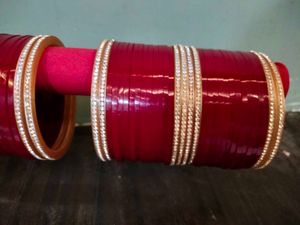 🎀 Women Rose Colour Chudda 🎀