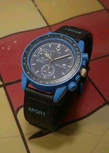 Men's Sport Watch - Blue Accents