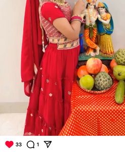 Red Lehenga Choli Set