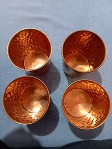 Copper Jug 2L With Four Glass{ No Return Allowed}