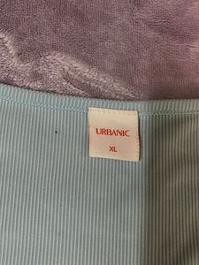 URBANIC sky blue long sleeves crop top