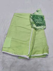C Green Saree