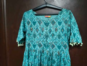 Persian Green Anarkali Kurti