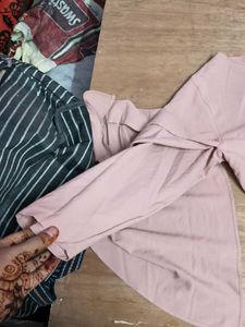 Pink Bell Sleeve Top