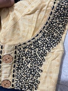 3 Kurta Blue Sky And Cream