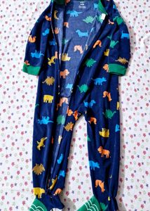 Carter's 1piece Dinosaur Fleece Footie PJs For Boy