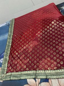 Red &amp; Gold saree