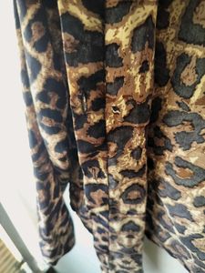 Leopard Print Tie-Front Top