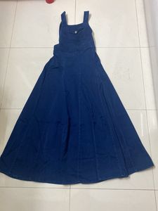 Skirt Dungaree Dress With Free Yellow T-shirt