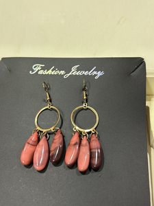 Gold Pastel Peach Beads Hangings