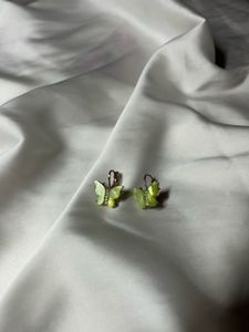 Green Butterfly Earrings