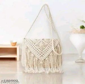 Macrame Crossbody Bag 🛍️