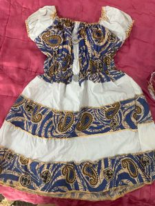 Vintage Burgundy &amp; White Dress
