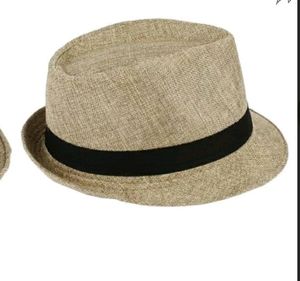 Tan Fedora with Black Band