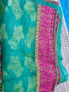 Beautiful And Elegant Shimmery Saree