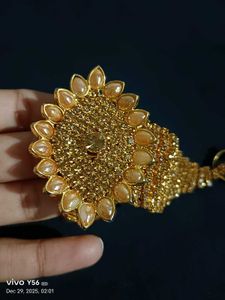 Ethnic Gold Finish Bracelet-Ring Combo