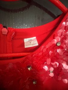 Red Sequin Party Dress