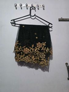 Black Net Dupatta