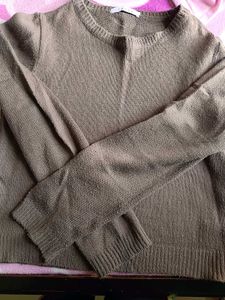 Casual Brown Pullover