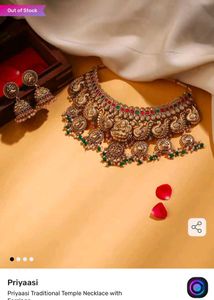 Priyaasi jewellery gold plated temple