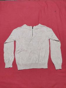 Pink Leopard Knit Sweater – Size 5/6