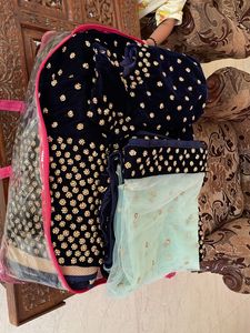 Beautiful Bridal Lehenga : Navy Blue