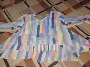 Striped Sheer Blouse