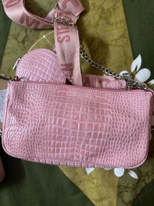 Steve Madden Pink Crossbody Bag With Pouch