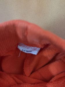 Orange Cargo Shorts Kids