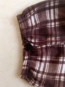Brown Plaid Lounge Pants