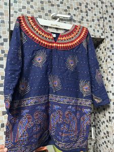 Jaipuri Kurta Fake Mirrow Work