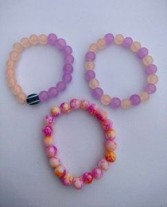 Bisexual Crystal Beaded Bracelets Combo Of 3