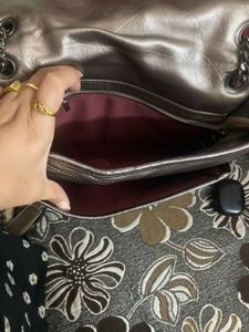 Metallic YSL Handbag (Copy)