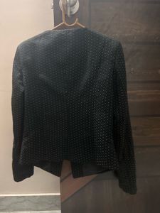 Madame Black Polka Dot Blazer