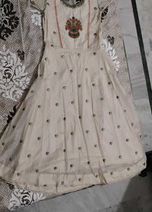 Elegant Embroidered Anarkali Suit