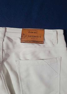 Slim White Pant