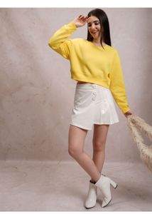 Tokyo Talkies full sleeve solid sweatshirt