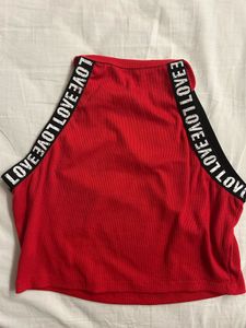Shein- Red racer tank top