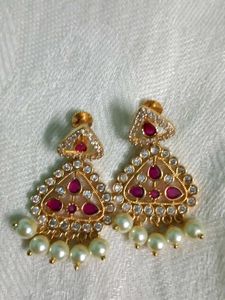 Gold-toned Dangle Earrings