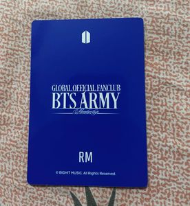 Bts Namjoon Official Membership Photocard