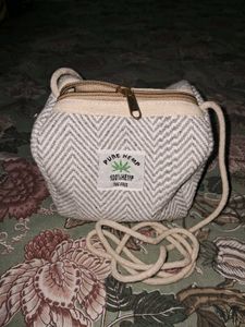 Pure Hemp Sling Bag New