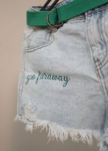 Denim Shorts with Belt