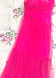 Hot Pink Tulle Party Dress