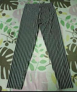 Striped Black &amp; White Pants