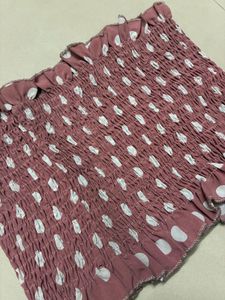 Pink Polka Dot Tube Top