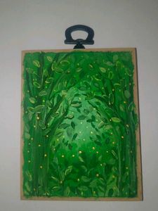 Handmade Green Forest Painting 🌲🌱